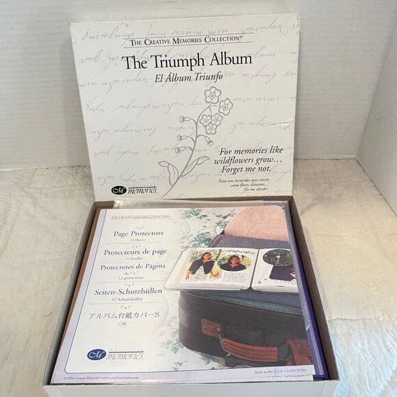 The Creative Memories Collection Triumph Album With 7x7 Page Protectors Set- Pur - Picture 4 of 6